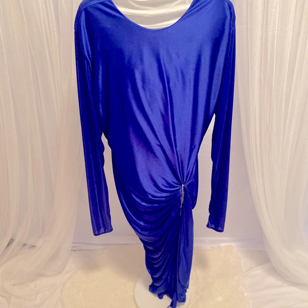 Beautiful Vintage Royal Blue Dress/ Size 15/16